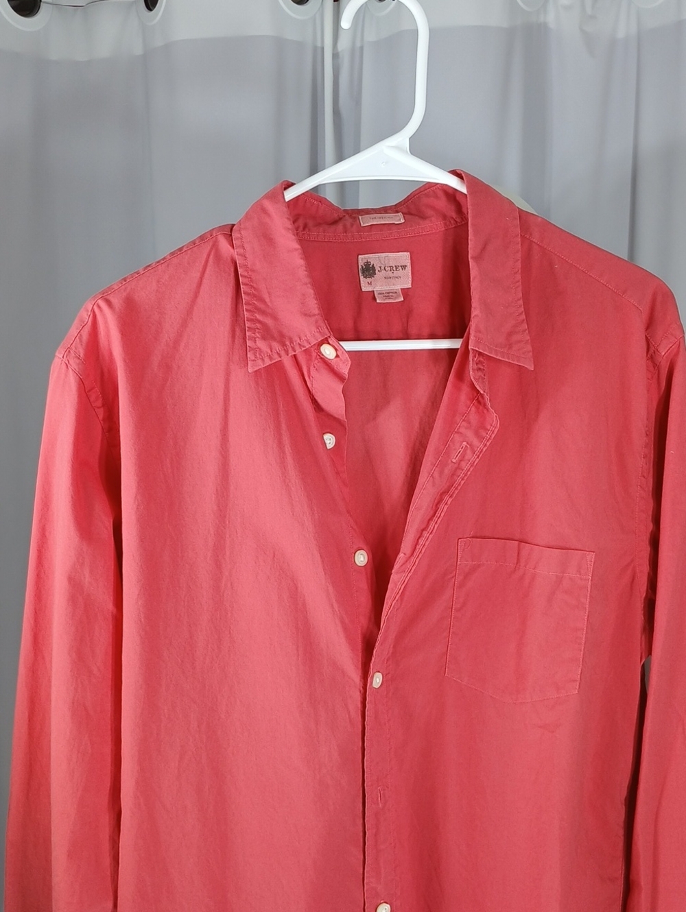 J. Crew mens cotton Coral Button-Up Lightweight Shirt